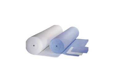 Fiberglass  0.3 Micron Air Filter Material Roll , Dacron Ac Filter Material Roll Nonflammable